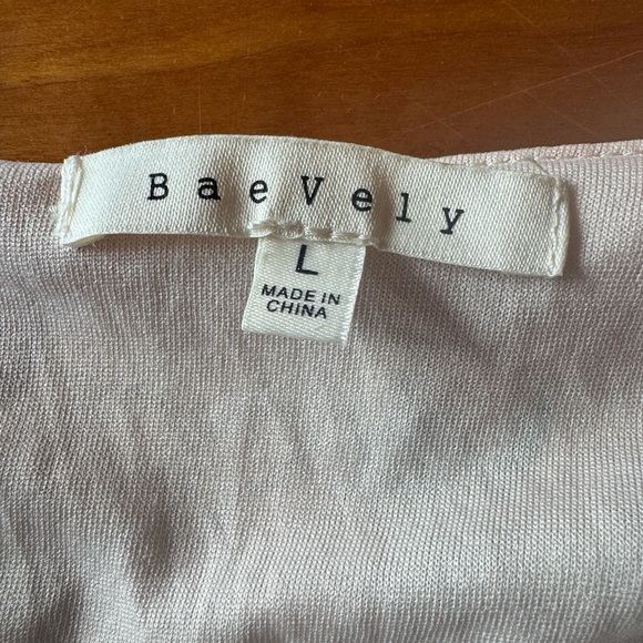 Baevely‎ Woman’s Size Large Boho Tiered Floral Lined Dress Flutter Sleeves Lace - Picture 9 of 13